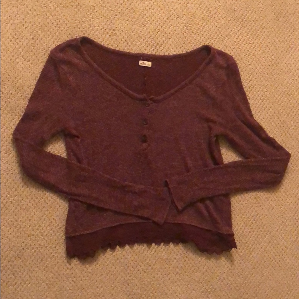 Maroon Hollister Shirt